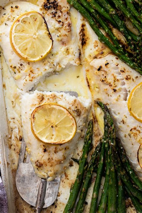 Easy Lemon Butter Baked Fish .